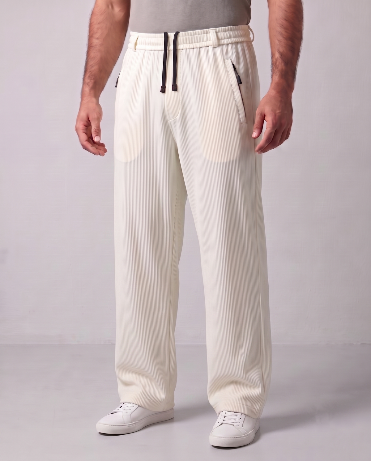 Imported RelaxFit Linning Trouser - Cream White