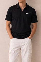 Nke Dry Fit Polo T-Shirt - Black