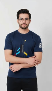 JDN Navy Dri-Fit T Shirt - Wearup Store