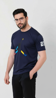 JDN Navy Dri-Fit T Shirt - Wearup Store