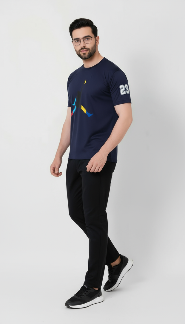 JDN Navy Dri-Fit T Shirt - Wearup Store