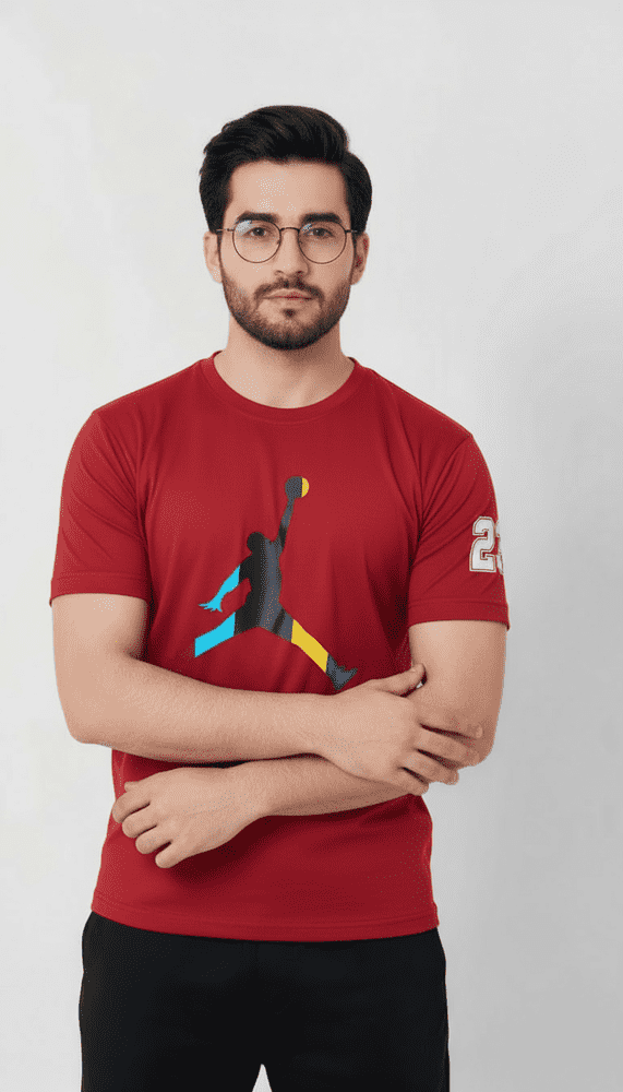 JDN Red Dri-Fit T Shirt - Wearup Store