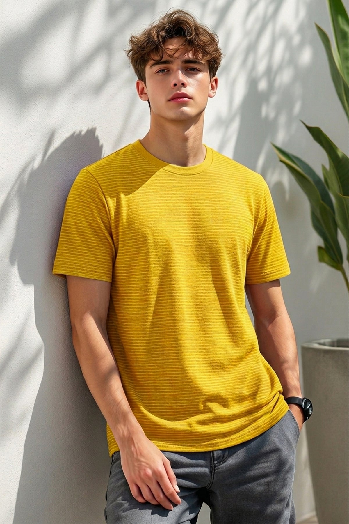 Cotton Free Lift Half Sleeve - Yellow