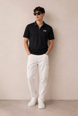 UA Dry Fit Polo T-Shirt - Black