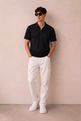 Dry Fit Polo T-Shirt - Black
