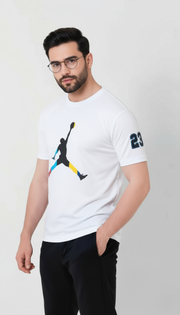 JDN White Dri-Fit T Shirt - Wearup Store