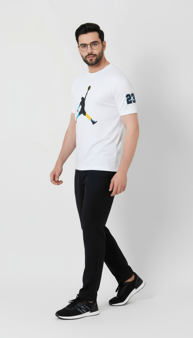 JDN White Dri-Fit T Shirt - Wearup Store