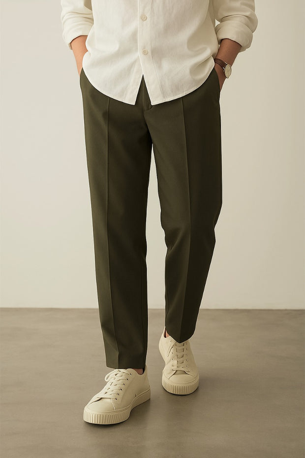 Imported Oversized Joggers - Olive