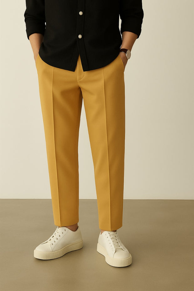 Imported Oversized Joggers - Mustard