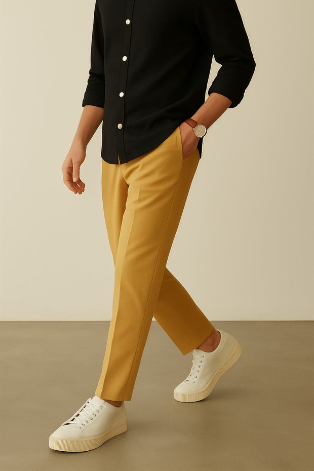 Imported Oversized Joggers - Mustard