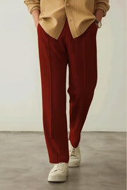 Imported Oversized Joggers - Maroon