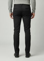Premium Cotton Lycra Stretch Pant - Black