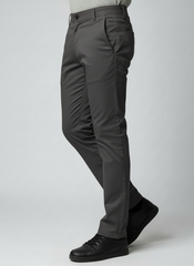 Premium Cotton Lycra Stretch Pant - Grey
