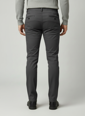 Premium Cotton Lycra Stretch Pant - Grey