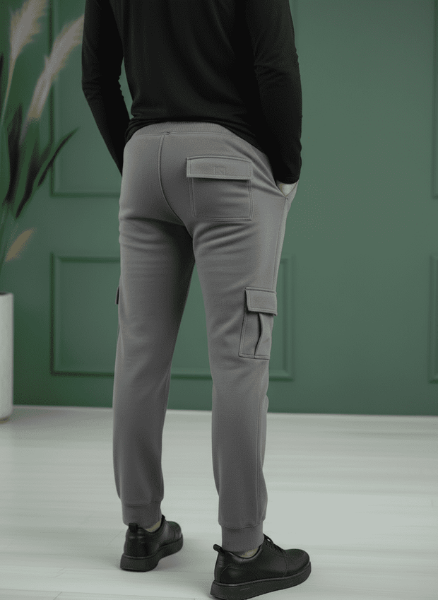 Micro Six Pocket Loose Trouser - Grey