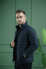 Full Sleeve Imported Puffer - Navy