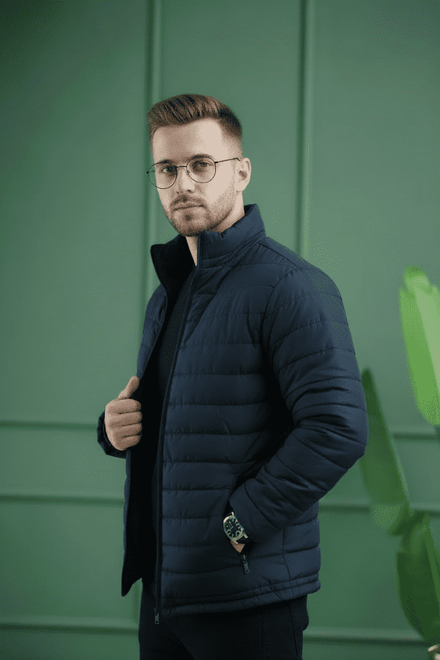 Full Sleeve Imported Puffer - Navy