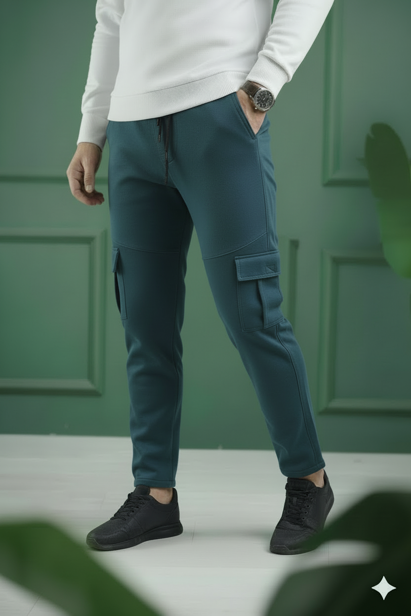 Micro Six Pocket Loose Trouser - Zinc