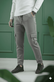 Micro Six Pocket Loose Trouser - Grey