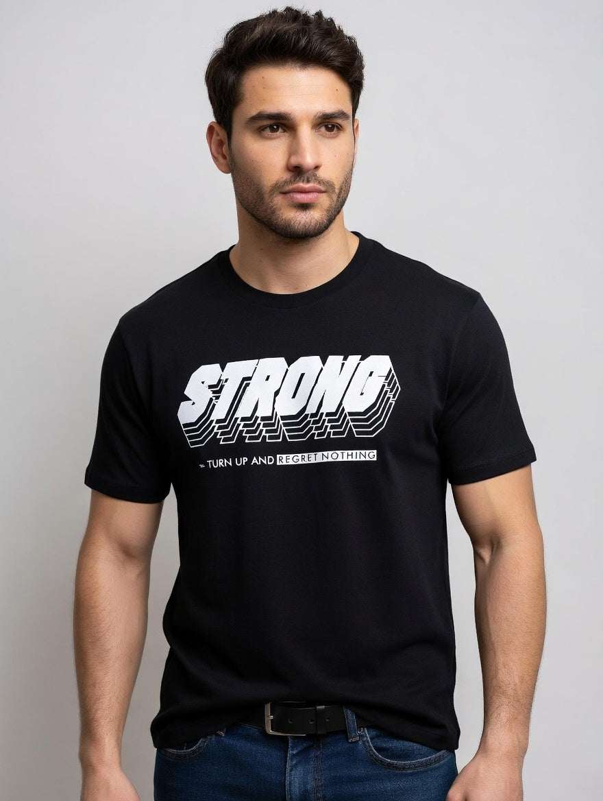 Premium Soft-Touch Cotton Tee - Black